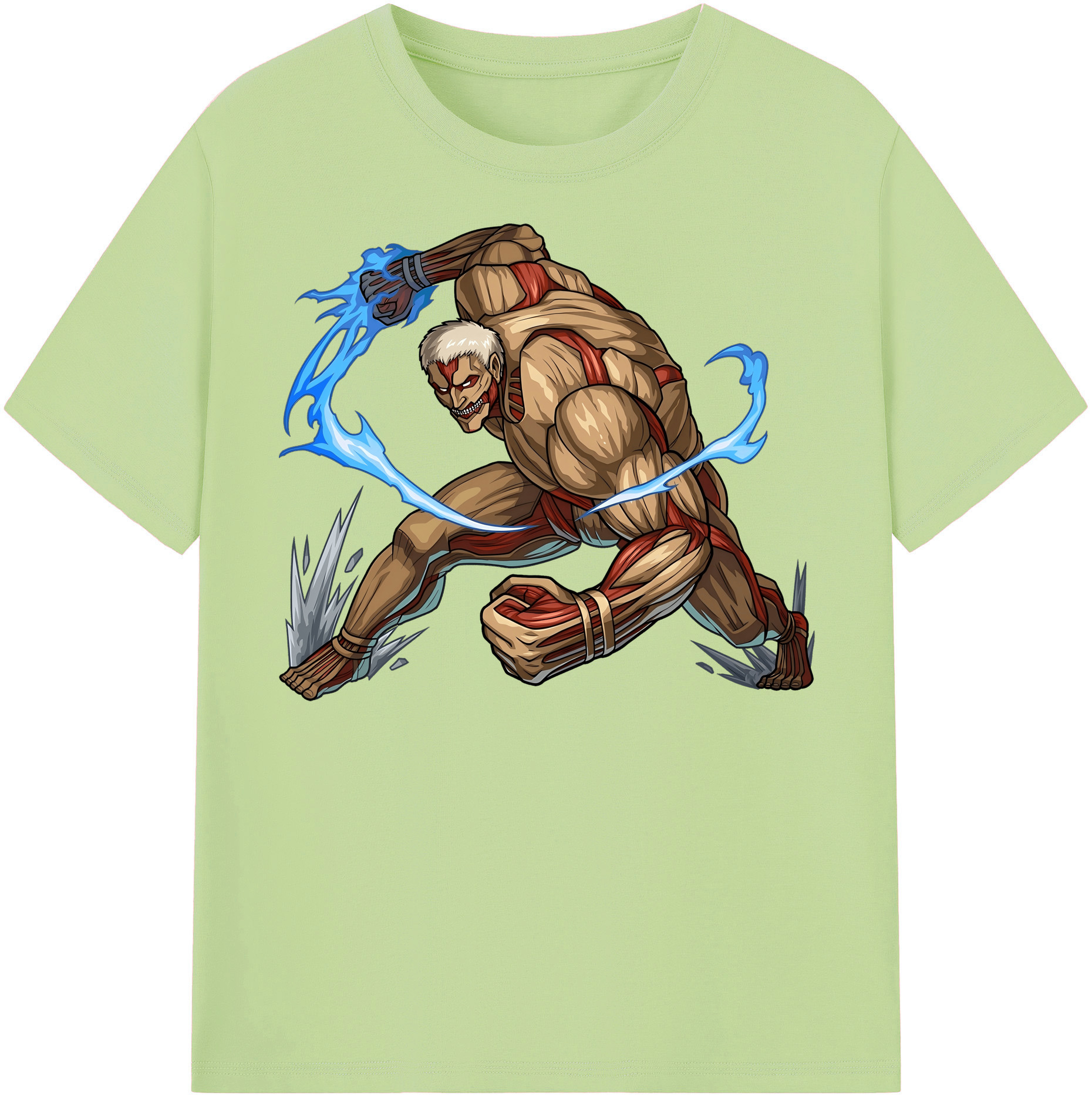 （画像用） 進撃の巨人 Attack on Titan 綿100％半袖Tシャツ（フロントプリント）